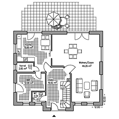 UD6 Erdgeschoss Grundriss